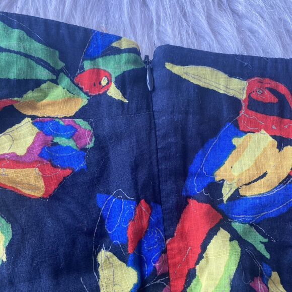 Anthropologie Edme & Esyllte Tube Top Sz XS 0 Butterfly/Bird Colorful Summer Fun - Picture 5 of 8